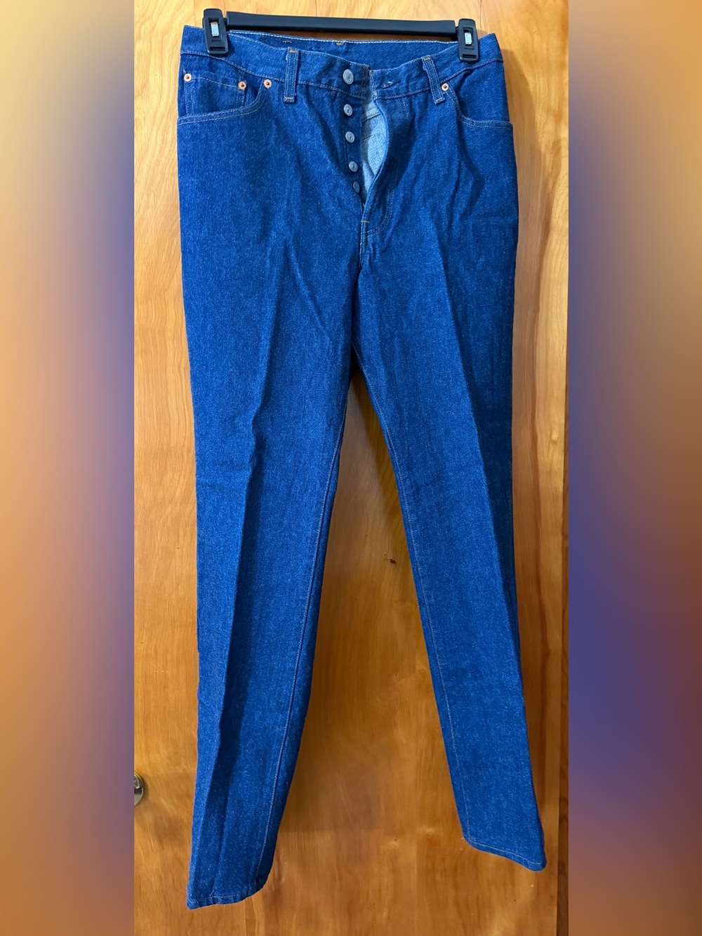 Vintage 80’s Levi's 501  Indigo Blue Button-Fly Denim Jeans